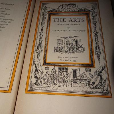 1937 The Arts by Hendrick William Van Loon 