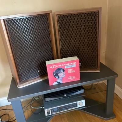431: Vintage Stereo Equipment with Stand 