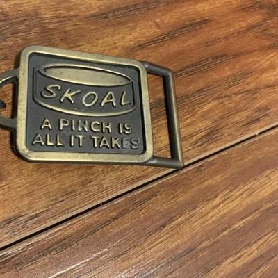 Vintage Skoal belt buckle 