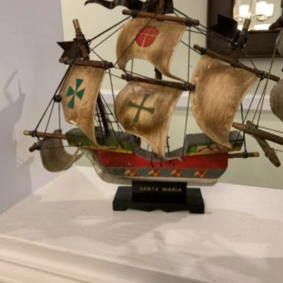 Antique vintage wooden ships 