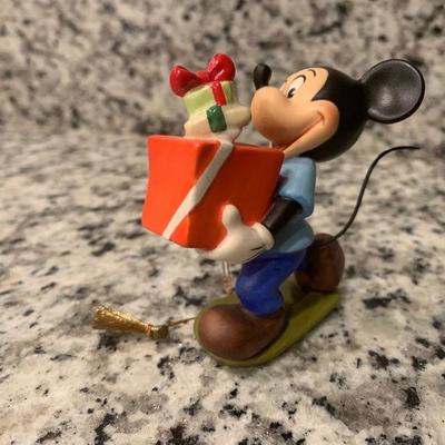 Mickey and Pluto vintage Christmas ornaments 