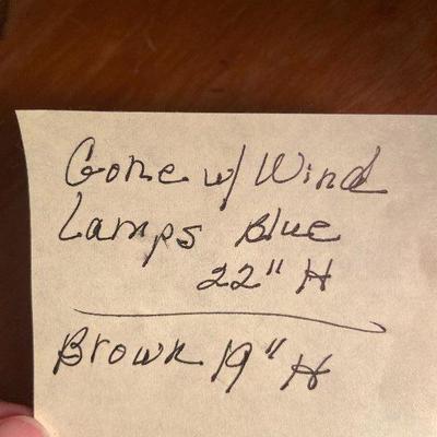 B7: Glass Floral Electric Lamp (Gone with the Wind Style)