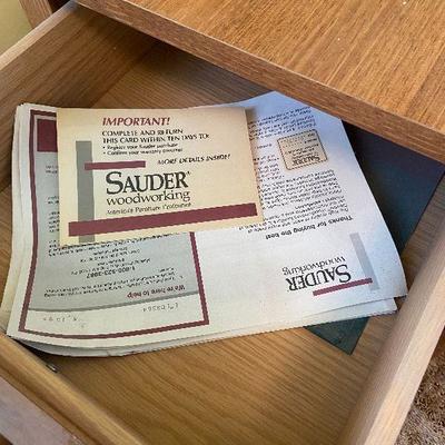 B9: Sauder Wood End Table