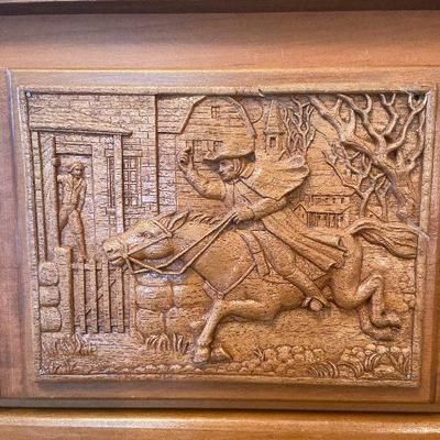 B10: 5 Drawer Colonial Wood Dresser