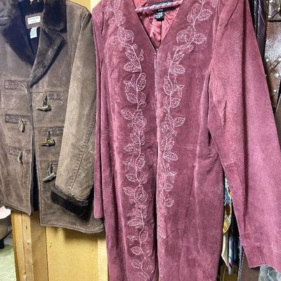 BC1: Pair Of Leather Coats Size M