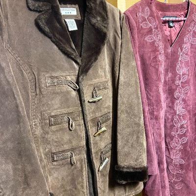 BC1: Pair Of Leather Coats Size M