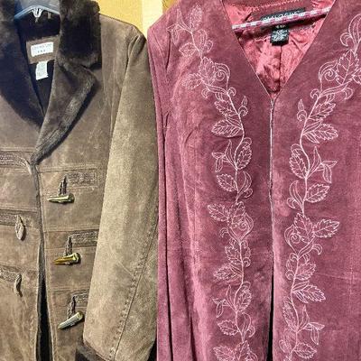 BC1: Pair Of Leather Coats Size M