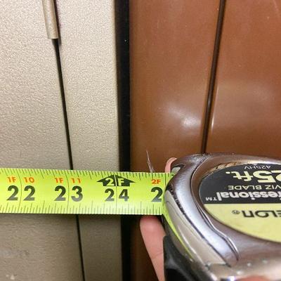 BC28:Pair Of Two Tan Metal Lockers