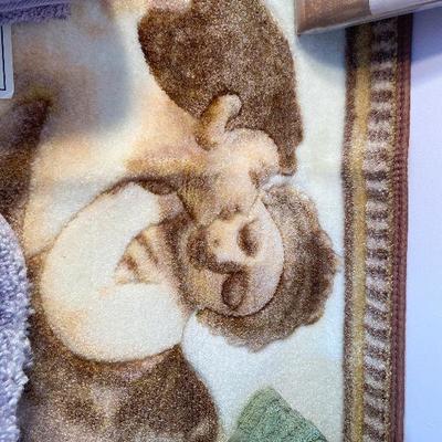 M70: Lot Of Angel Bathroom Rug/Shower Curtain And More