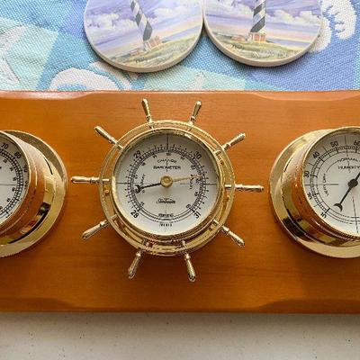 K92: Humidity Barometer, Seashell Placemats & Lighthouse Coaster