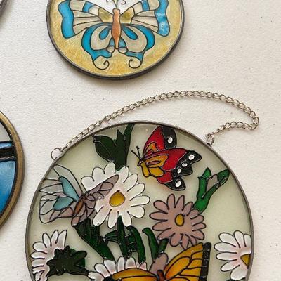 K96: Butterflies and Pansy Suncatchers/ Window Art