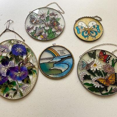 K96: Butterflies and Pansy Suncatchers/ Window Art