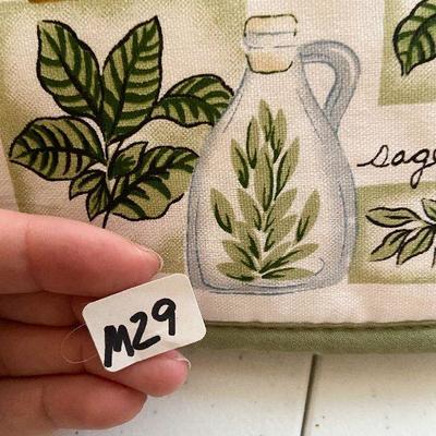 K99: Birdhouse Floral Arrangements, Herb Kitchen Towel/Potholder