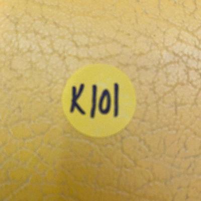 K101: Vintage Cosco Yellow Kitchen Stool/ Step Ladder