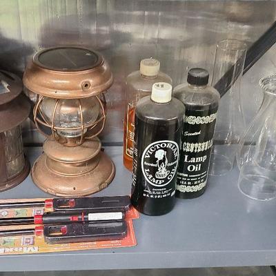 C64: Oil Lamp Shades, Lamp Oil and Lighters
