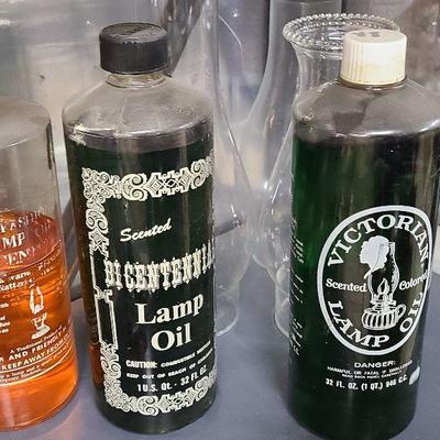 C64: Oil Lamp Shades, Lamp Oil and Lighters