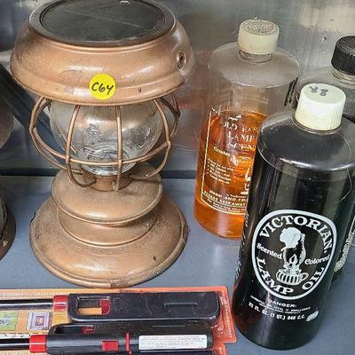 C64: Oil Lamp Shades, Lamp Oil and Lighters