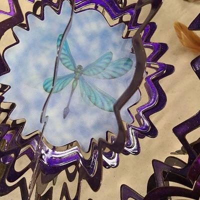 C65:  Humming Bird and Butterfly Wind Spinners and Outdoor Decor
