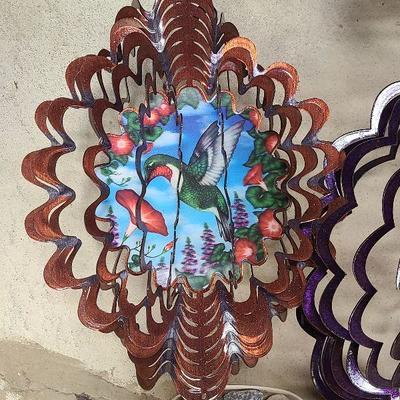 C65:  Humming Bird and Butterfly Wind Spinners and Outdoor Decor