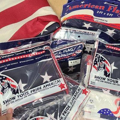 C67:  Large lot of American Flags