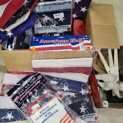 C67:  Large lot of American Flags