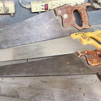 W55: Lot of Hand Saws-Vintage