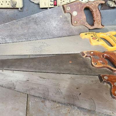 W55: Lot of Hand Saws-Vintage