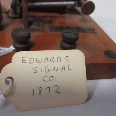Lot 7 - No, 1238 Relay Sounder - Edwards Signal Co. 1872