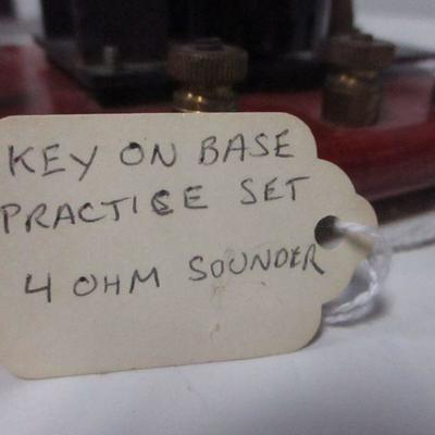 Lot 10 - E. F. Johnson Co. Key On Base Telegraph Practice Set