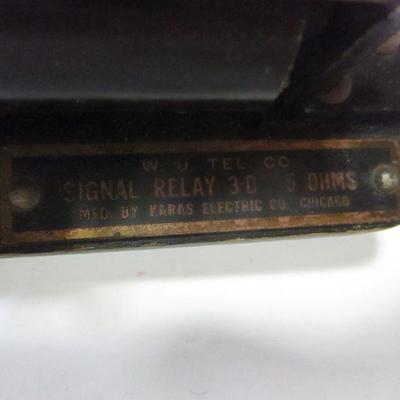 Lot 13 - Signal Relay 3 D W.U.Tel-Co.   