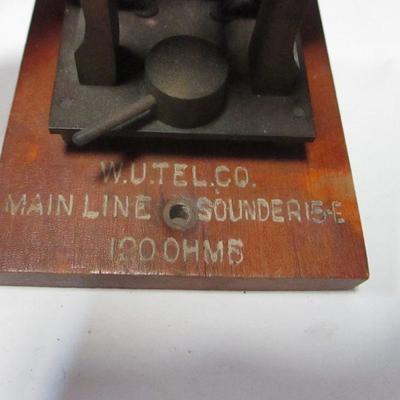 Lot 14 - Western Electric Telegraph Mainline Sounder 15-E