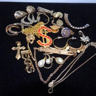 Gold Tone, Gold Filled Jewelry Lot