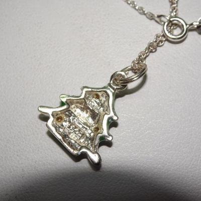 Sterling Silver Christmas Tree Pendant, Child's 3.6g - RESERVE 