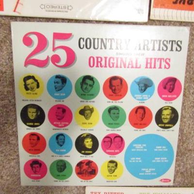 H-15  JOHNNY CASH + OTHERS LP'S/VINYLS/RECORD ALBUMS