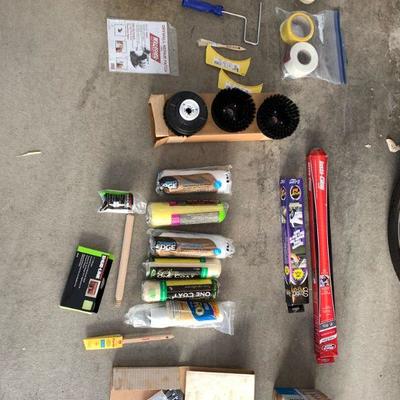#312    GROUP OF PAINT ROLLERS EXTENSION MIRROR  