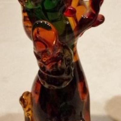 H-30  HAND BLOWN GLASS POODLES