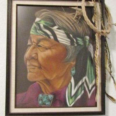 H-51  PICTURES OF NATIVE AMERICAN MAN AND WOMAN
