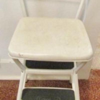 H-62  KITCHEN CHAIR AND STEP STOOL COMBO
