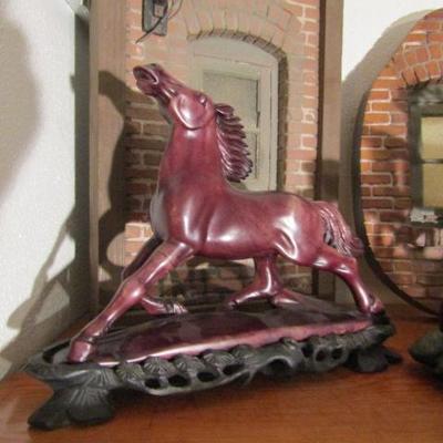 B-16  MARBLE HORSE AND DEER