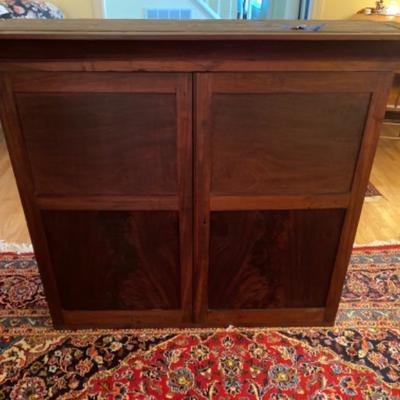 595: Antique Hanging Wall Cabinet 