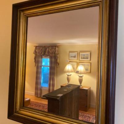 602: Wooden Wall Mirror 