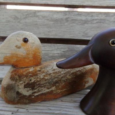 LOT 104  WOODEN DUCKS