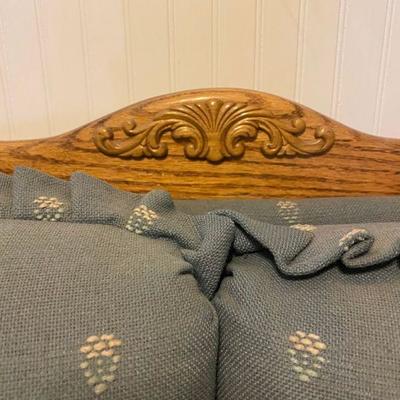 Vintage Country Blue Love Seat Couch