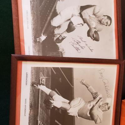 4 Legends of UT football. Signed pictures. 