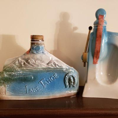 2 Jim Beam Decanters 