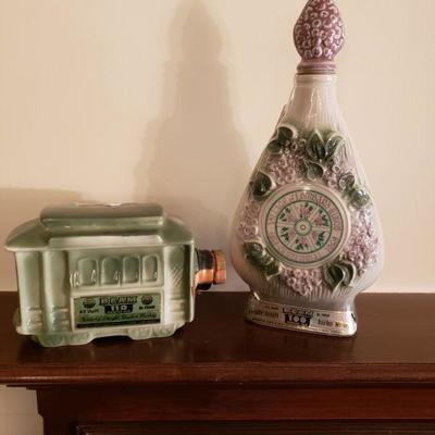2 Jim Beam Decanters 