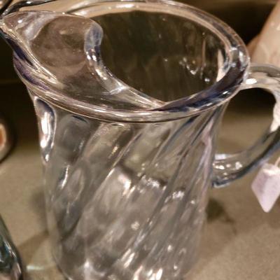Blue Glasses & Pitcher