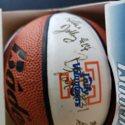 Signed mini collecter basketball 