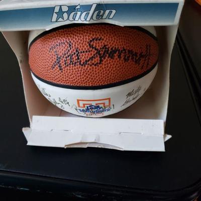Signed mini collecter basketball 