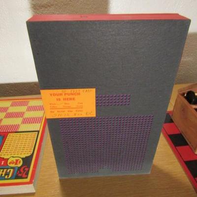 B-35  VINTAGE PUNCH BOARDS AND CHECKERS